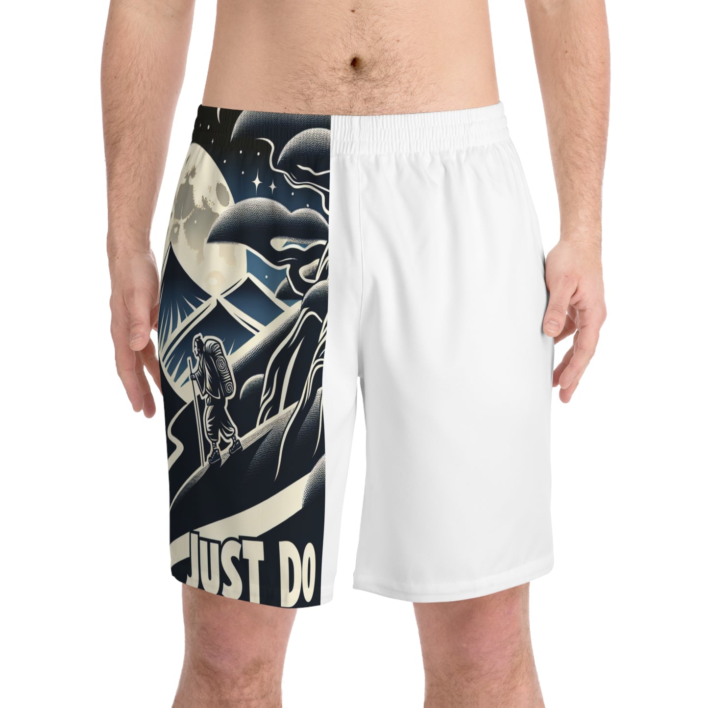 Men's Elastic Beach Shorts (AOP)