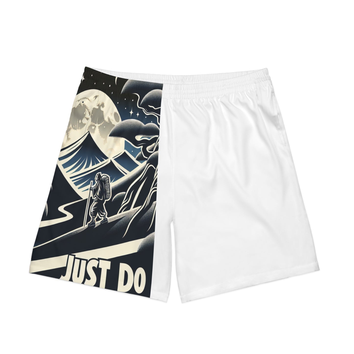 Men's Elastic Beach Shorts (AOP)